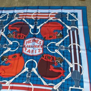 BNWT Authentic Hermes 90cm silk scarf - Tatersale